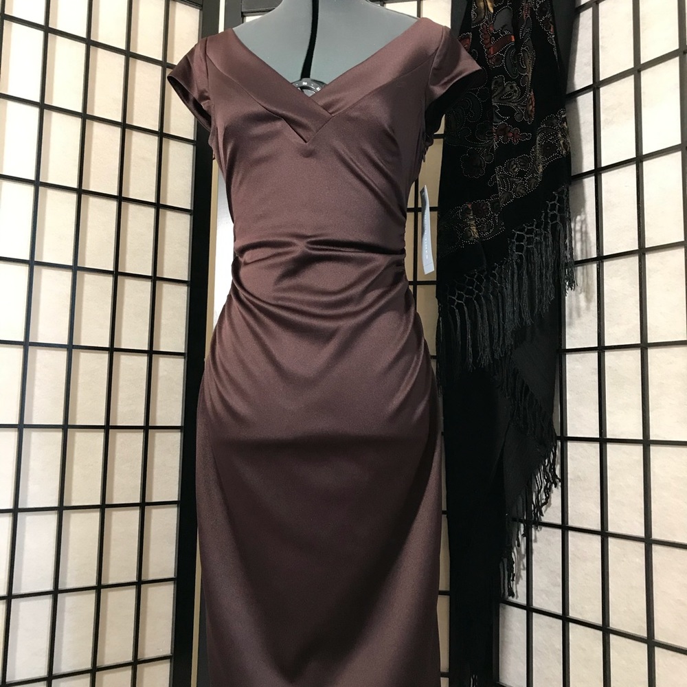 Cocktail Dress in Rich Mocha - NWT